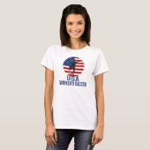 Der Fußball-T - Shirt US-Flagge USA-Frauen (Vorne ganz)
