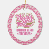 Der Fußball-Team-Manager-Geschenk-Verzierung der Keramikornament (Links)