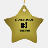 Der Fußball-Trainer-Verzierung der Welt bestste Keramik Ornament (Hinten)