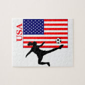 Der Fußball USA der Frauen Puzzle (Horizontal)