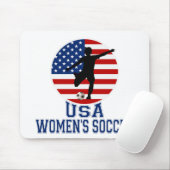 Der Fußball USA-Frauen Mousepad (Mit Mouse)