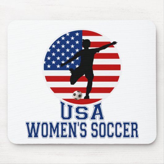 Der Fußball USA-Frauen Mousepad (Vorne)