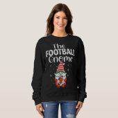 Der Fußball wird rot Karo Kariertes Muster Christu Sweatshirt (Vorne ganz)