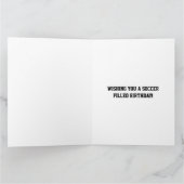 Der Fußballball-Ball zum Geburtstag Karte (Innenseite)