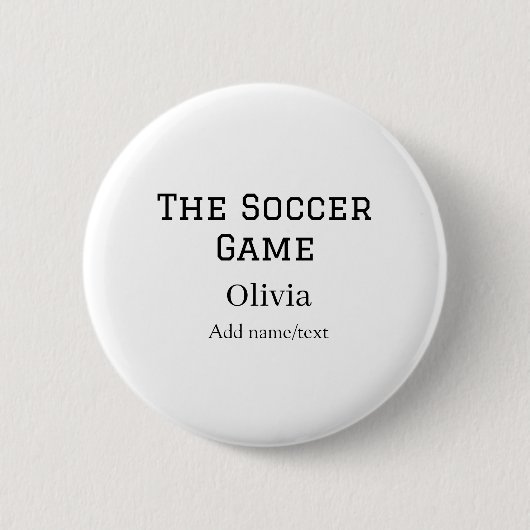der Fußballname Fifa Weltmeisterschaft Jahr Button (Vorderseite)