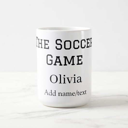 der Fußballname Fifa Weltmeisterschaft Jahr Kaffeetasse (Mittel)