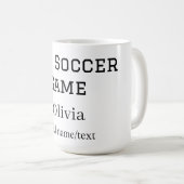 der Fußballname Fifa Weltmeisterschaft Jahr Kaffeetasse (VorderseiteRechts)