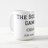 der Fußballname Fifa Weltmeisterschaft Jahr Kaffeetasse (Vorderseite Links)