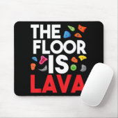 Der Fußboden ist Lava Boulderwall Climber Rock Cl Mousepad (Mit Mouse)