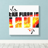 Der Fußboden ist Lava Leinwanddruck (Insitu (Holzboden))