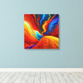 Der Fußboden ist Lava Leinwanddruck (Insitu (Holzboden))