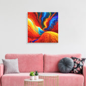 Der Fußboden ist Lava Leinwanddruck (Insitu (Wohnzimmer))