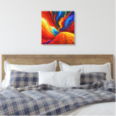 Der Fußboden ist Lava Leinwanddruck (Insitu (Schlafzimmer))