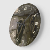 Der Fußboden von Gustave Caillebotte Große Wanduhr (Winkel)