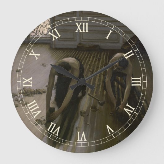 Der Fußboden von Gustave Caillebotte Große Wanduhr (Vorderseite)