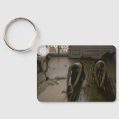 Der Fußboden von Gustave Caillebotte Schlüsselanhänger (Rückseite)