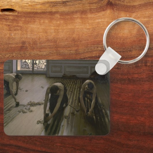 Der Fußboden von Gustave Caillebotte Schlüsselanhänger (Vorderseite)