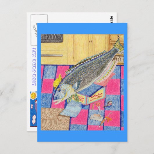 Der Fußbodenanhänger Postkarte (Vorne/Hinten)