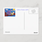 Der Fußbodenanhänger Postkarte (Rückseite)