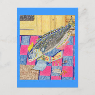 Der Fußbodenanhänger Postkarte