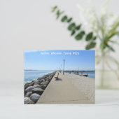 Der Fußweg zum Tenney Park in Madison, Wisconsin Postkarte (Stehend Vorderseite)