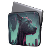 Der futuristische große Tank der Roboterbegleitung Laptopschutzhülle (Vorderseite Links)