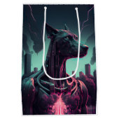 Der futuristische große Tank der Roboterbegleitung Mittlere Geschenktüte (Rückseite)