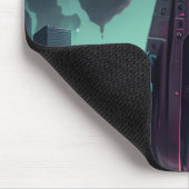 Der futuristische große Tank der Roboterbegleitung Mousepad (Ecke)