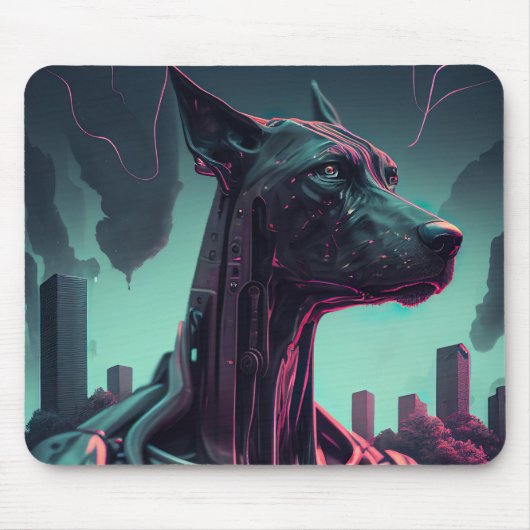 Der futuristische große Tank der Roboterbegleitung Mousepad (Vorne)