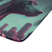 Der futuristische große Tank der Roboterbegleitung Schneidebrett (Ecke)