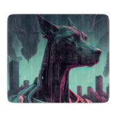 Der futuristische große Tank der Roboterbegleitung Schneidebrett (Vorderseite)