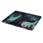 Der futuristische große Tank der Roboterbegleitung Schneidebrett (Ecke)