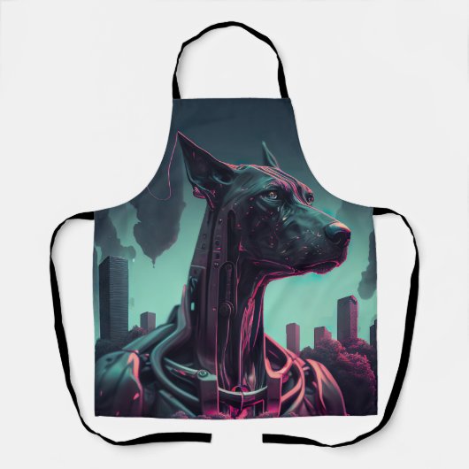 Der futuristische große Tank der Roboterbegleitung Schürze (Vorderseite)