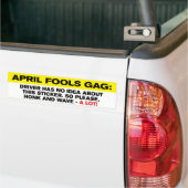 Der Gag-Autoaufkleber April-Dummkopfs Autoaufkleber (Auf Lkw)