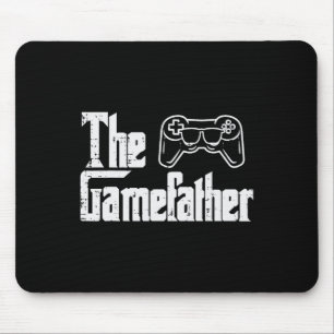 Der Gamefather Fun Gaming Vathers Day Parody Gamer Mousepad