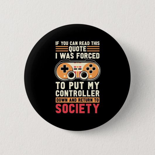 Der Gamer war gezwungen, meinen Controller zu stel Button (Vorderseite)