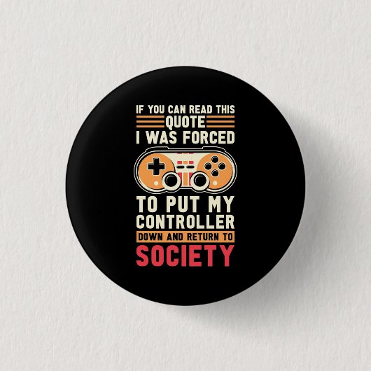 Der Gamer war gezwungen, meinen Controller zu stel Button (Vorderseite)