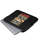 Der Gamer war gezwungen, meinen Controller zu stel Laptopschutzhülle (Vorne Knopf)