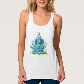 Der Ganesha Flowy Racerback der Frauen Trägershirt Tank Top