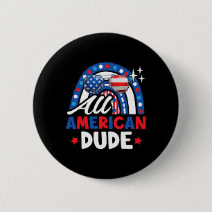 Der ganze amerikanische Typ am 4. Juli Patriotic A Button
