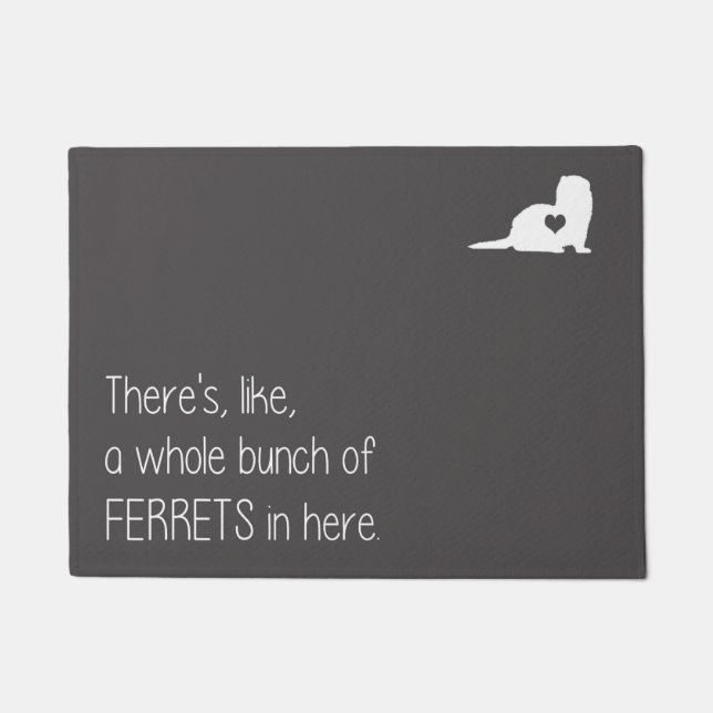 Der ganze Haufen von Ferrets Doormat Fußmatte (Vorderseite)