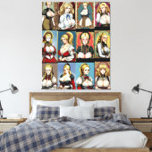 Der ganze Jahrmarkt Maidens Leinwanddruck (Insitu (Schlafzimmer))