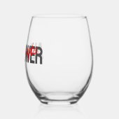 Der ganze Power zum Volk Stemless Wine Glass - Bol Weinglas Ohne Stiel (Links)
