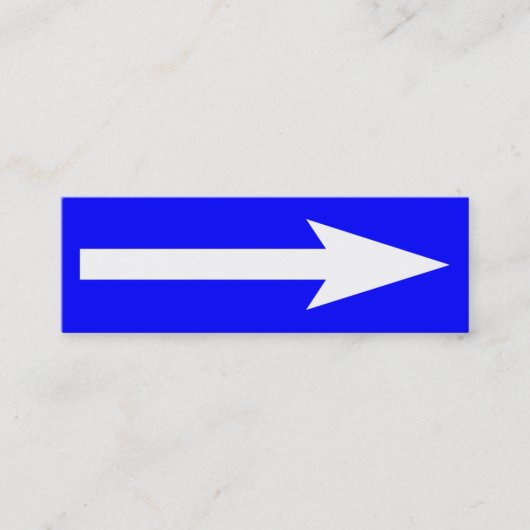 Der ganze Punkt - blau, weiß und grau Mini Visitenkarte (Vorderseite)