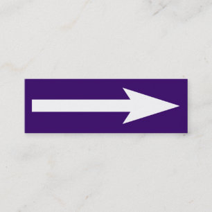 Der ganze Punkt - dunkles violettes und weiß Mini Visitenkarte