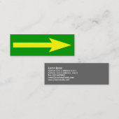 Der ganze Punkt - Grün, Gelb und Grau Mini Visitenkarte (Vorne/Hinten)