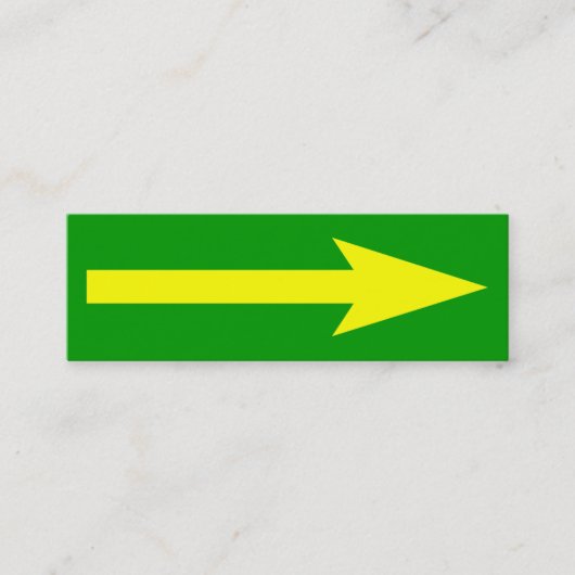 Der ganze Punkt - Grün, Gelb und Grau Mini Visitenkarte (Vorderseite)