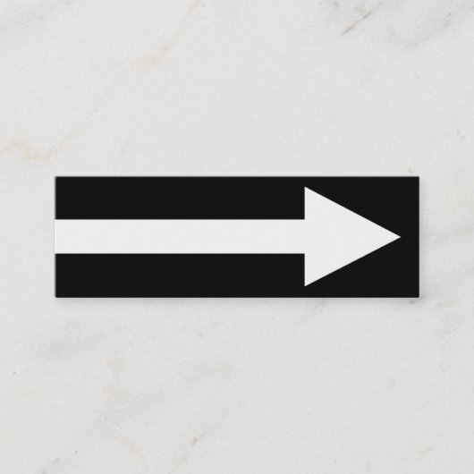 Der ganze Punkt II - Schwarzweiss Mini Visitenkarte (Vorderseite)