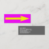 Der ganze Punkt - Magenta, Gelb und Grau Mini Visitenkarte (Vorne/Hinten)