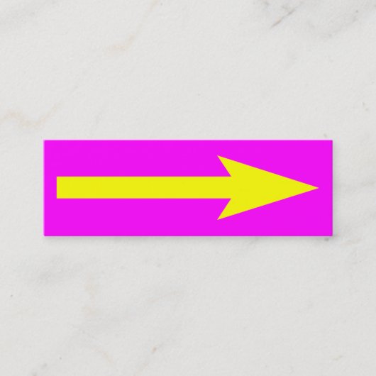 Der ganze Punkt - Magenta, Gelb und Grau Mini Visitenkarte (Vorderseite)